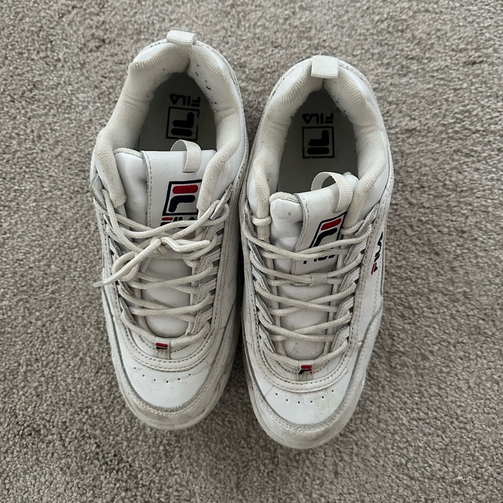 White Fila Woman Size 10 shoes